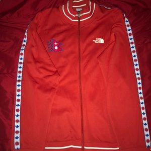 Men North face & addida zip up jacket
